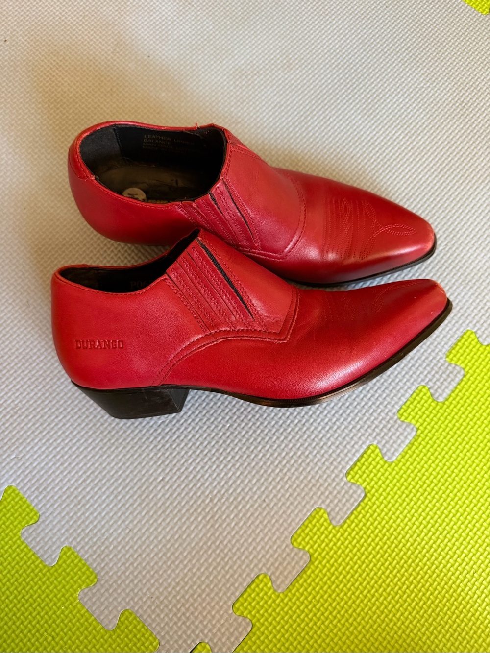 Vintage Durango women’s Red Leather Ankle Boots